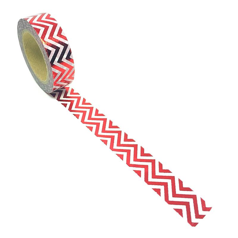 Washi Tape - Foil - Red Chevron - Must Love Party