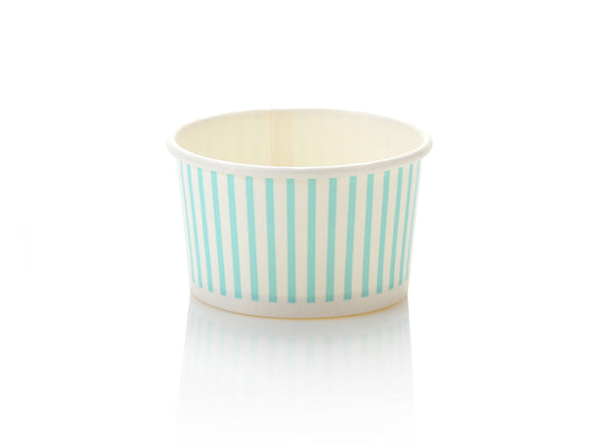 Mini Mint Blue Stripe Treat Cups 90ml (8)
