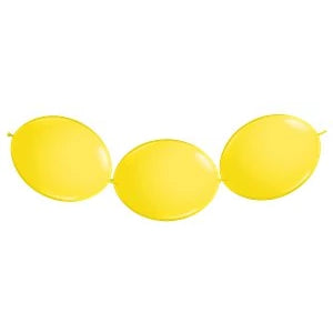 Fashion Solid Yellow Link O Loon Balloons - Must Love Party