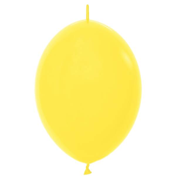 Fashion Solid Yellow Link O Loon Balloons - Must Love Party