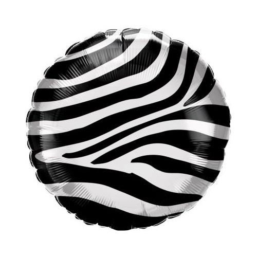 Round Zebra Foil Balloon - Must Love Party