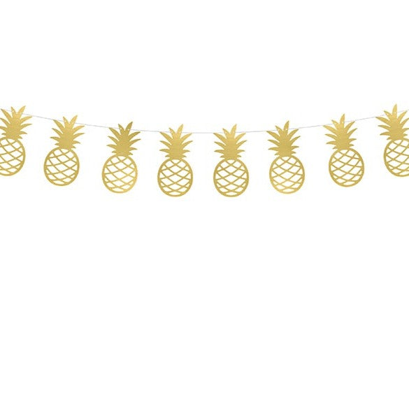Gold Foil Pineapple Garland
