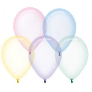 Assorted Crystal Pastel Balloons
