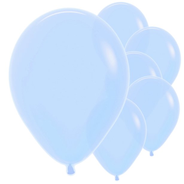 Matte Pastel Blue Balloons - Must Love Party