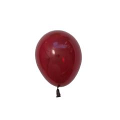 Mini Metallic Pearl Burgundy Balloons - Must Love Party
