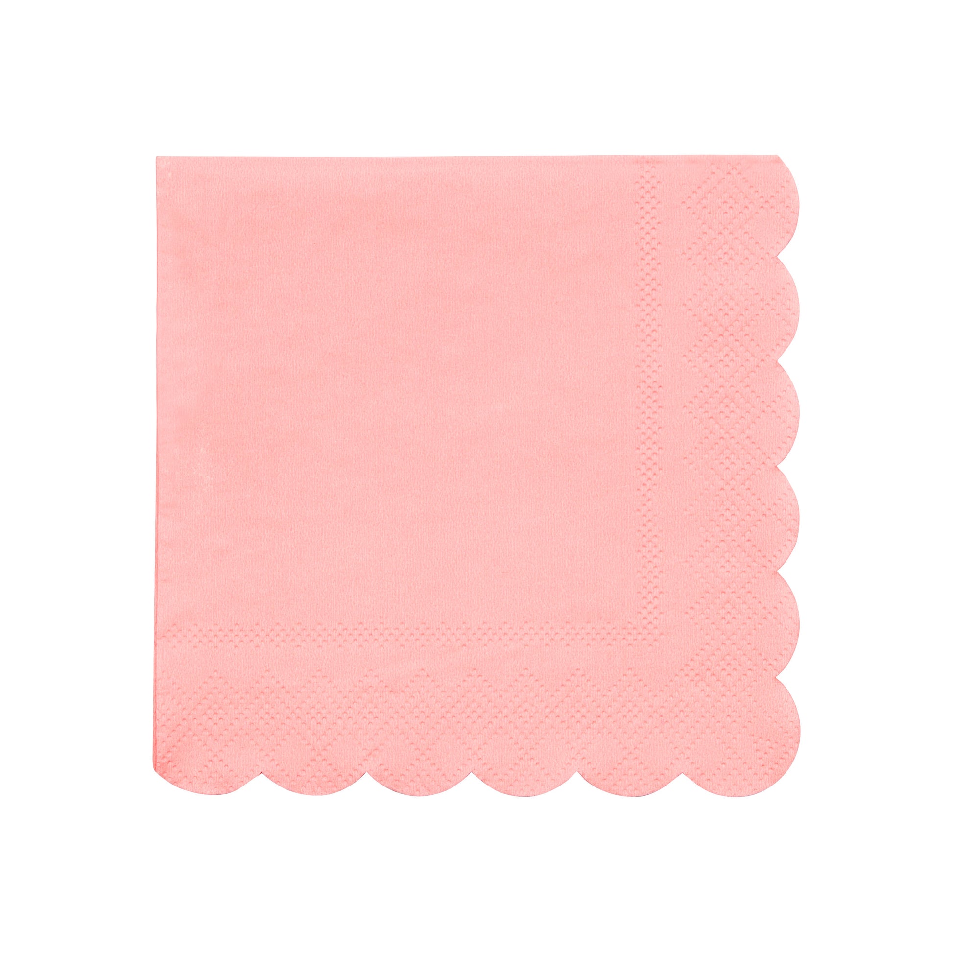 Neon Coral Small Napkins - Must Love Party