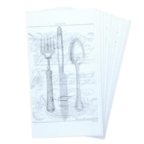 DIY French Cutlery Gift Tags / Place Cards (25 pk)
