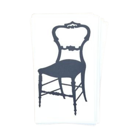 DIY Cute Frenchy Silhouette Chair Gift Tags / Place Cards (25 pk)