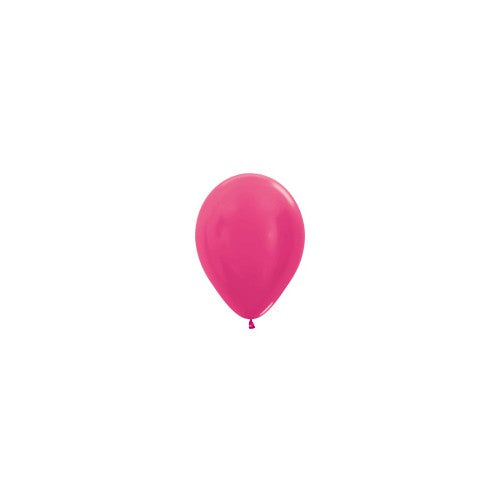Mini Metallic Pearl Fuchsia Balloons - Must Love Party