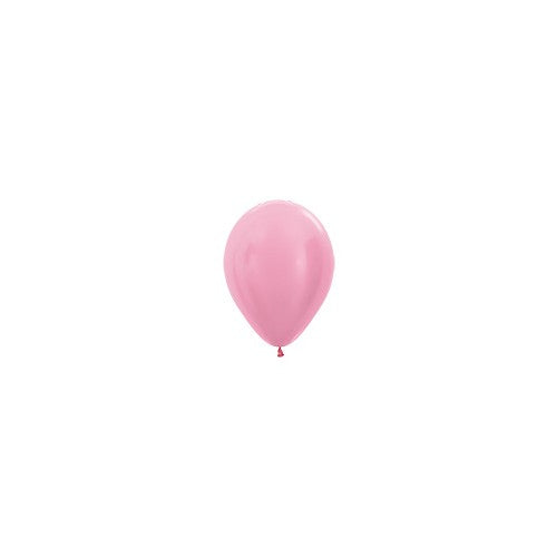 Mini Satin Pearl Pink Balloons - Must Love Party