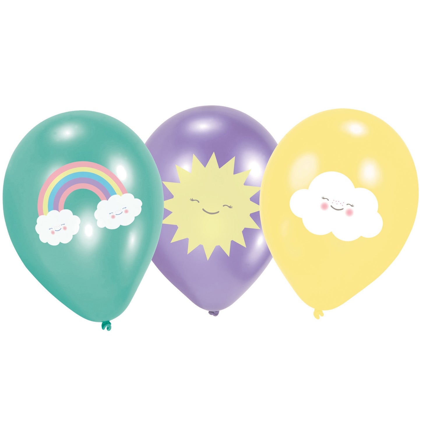 Rainbow and Cloud Balloons (6) - Must Love Party