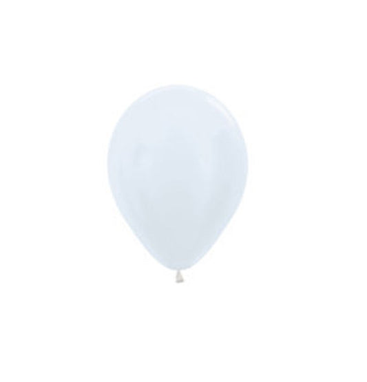 Mini Satin Pearl White Balloons - Must Love Party