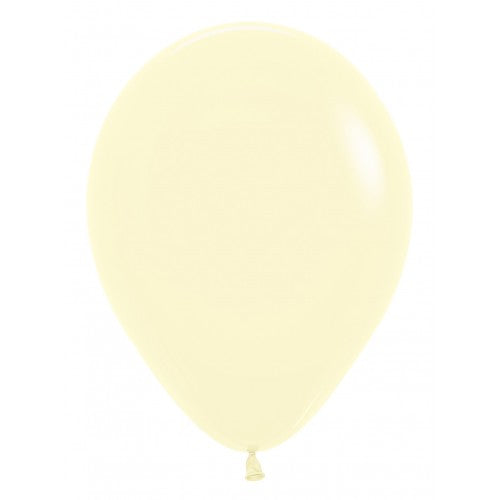Matte Pastel Yellow Balloons - Must Love Party