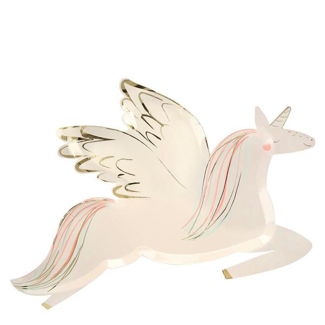 Winged Unicorn Plates - Must Love Party